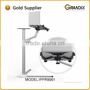 Aluminum Movable Standing Floor Adjustable Tablet Stand thumbnail-4