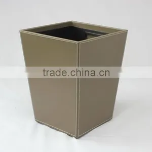 Faux Leather Waste Bin With Metal Insert thumbnail-5