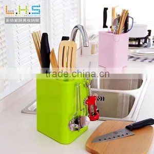 Multi-function Spoon Fork Chopstick Knife Kitchen Plastic Storage Rack thumbnail-1