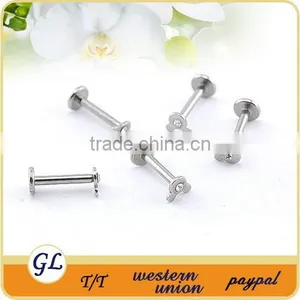 Internally Threaded Labret Piercing Jewelry thumbnail-1