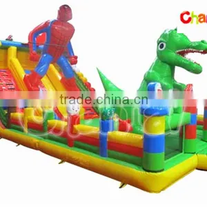 Channal New Design Inflatablespider Combo,spider-man Amusement , Dinosaurs Fun City thumbnail-1