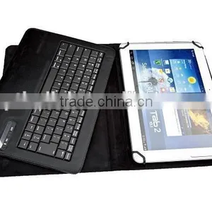 7"-10" Tablet PC Universal Bluetooth Keyboard Buckle Leather Case Suit for Android Windos IOS System Bluetooth 3.0 thumbnail-3