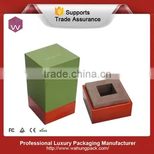 Handcraft Round Perfume Gift Boxes/ Custom Logo Wood Perfume Box Manufacturer China thumbnail-2