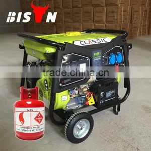 BISON Air Cooled Electric Start Portbale Natural Gas Generator 5kw, LPG Generator Set thumbnail-1