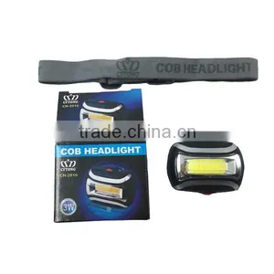 T02 2015 NEW DESIGN 3W COB LED Headlight Headlamp 3AAA Led Light Headlamp thumbnail-6