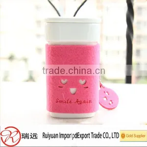 2016 Hot Sale Eco-friendly Practical Cheap Felt Cup Sleeve thumbnail-3