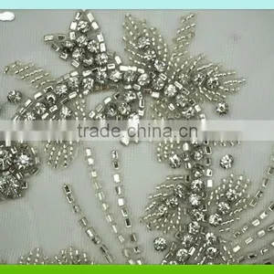 2015 Newest and Fashion Handmake Tulle Patch With Beads RC-314 thumbnail-5