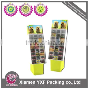 Cardboard Display With Pegboard, Paper Display Stand With Cmyk Printing, Pop Floor Display, Pegboard Floor Display thumbnail-1