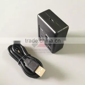 Portable Dual USB Travel Charger For Xiaomi Yi Battery thumbnail-2