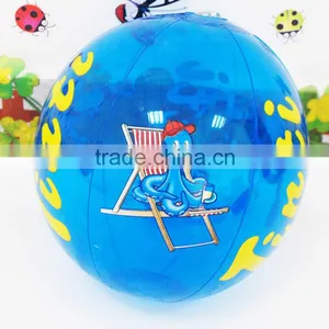 20cm Inflatable PVC Blue Beach Ball For Babys Toy Ball thumbnail-3
