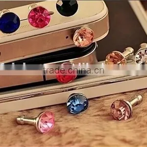 Luxurious Design Diamond Dust Plug for 3.5mm Earphone Dust Plug thumbnail-1