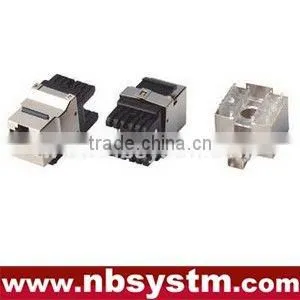 STP Cat.6 Keystone Jack 180 Degree,dual IDC Type thumbnail-1