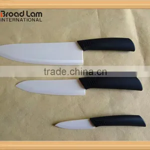 Ultra Sharp 3pcs Ceramic Chefs Knife Set White Blade 3"+6"+8" Kitchen Knives in Window Gift Box thumbnail-1