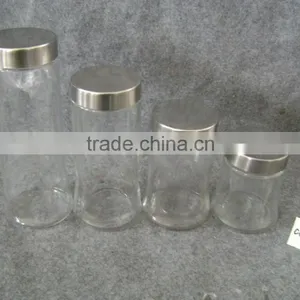 Airtight Glass Jar With Metal Lid thumbnail-1