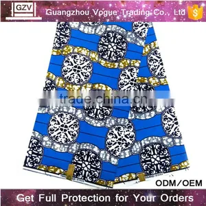 China Factory High Quality Comfortable 100% Cotton Modern African George With Blouse-fabric for Men thumbnail-1