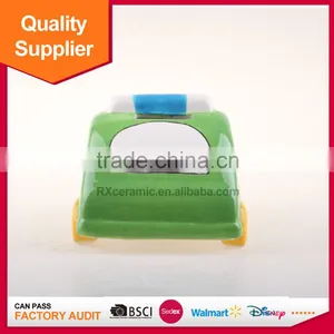 Hot Selling Car Shape Piggy Bank Ceramic Money Box With Handle thumbnail-5