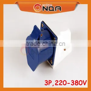 MQ-133 Industrial Wall Mounted Waterproof Blue Socket 3 Poles 220-380V thumbnail-2