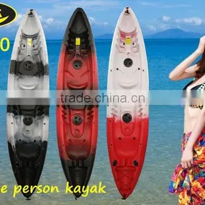 Polyethylence Hull Material and no Inflatable Double Fishing Kayak for Sale thumbnail-3