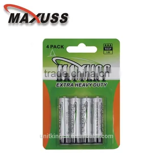 AAA 1.5V R03P UM-4 Duty Battery K4 thumbnail-1