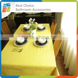Large Solid Color Yellow Tablecloth thumbnail-1