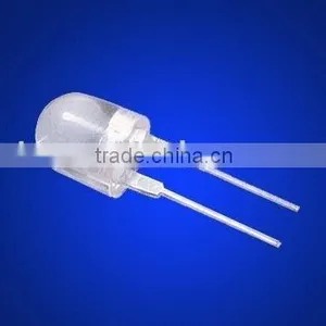 0.5W 8mm Straw Hat LED, DIP Type,red Color,120degree,120mA Forward Current thumbnail-1