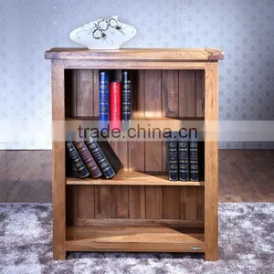 Solid Wood Oak Reclaimed Low Bookcase thumbnail-6