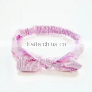 Hot-selling Cotton Girly Headband,fancy Printed Knotted Turban Stretch Headband,cotton Hair Accessory thumbnail-4