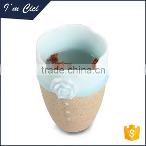 New Product Unusual Blown and Blue Ceramic Cups and Mugs CC-C077 thumbnail-1