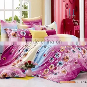 100% Cotton Nice Print Lovely Design Bed Sheets Bedding Set Duvet Cover Set Bedline thumbnail-1