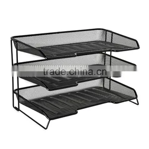 Economic 3-Tier Mesh Desk Organizer for Office and School thumbnail-2