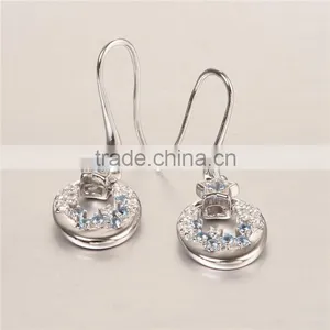 New Trendy Victoria Series Teardrop Spinel Hoop Earrings thumbnail-2