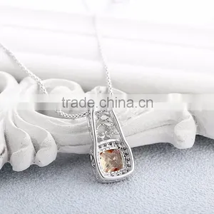 Wholesale Jewelry 925 Sterling Silver Gemstone Necklace Jewelry Set thumbnail-3