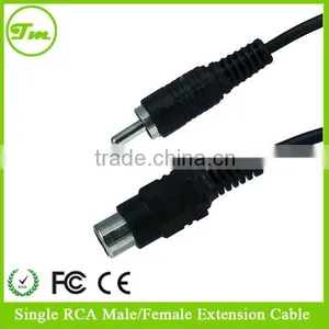 10m Single Phono RCA Male to Female Plug to Socket RCA EXTENSION Lead Cable thumbnail-1