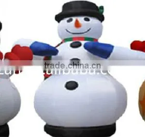 Giant Inflatable Snowman With Hat for Christmas Decoration thumbnail-2