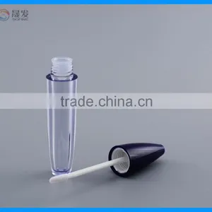 Plastic Empty Lip Gloss Tube With Applicator Brush Cap thumbnail-2