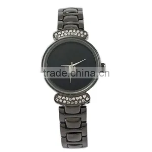 Hot! Gold Plated Alloy Diamond Fashion Lady Watch High Brighness Wrist Watch Watch Custom Logo thumbnail-3