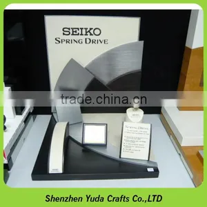 Elegant Design Vertical Wooden Wrist Watch Stand Holder Branded Mdf Watch Display thumbnail-6