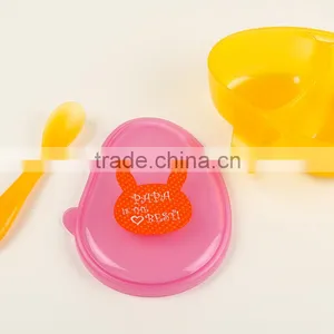 Luxury Baby Feeder Plastic Baby Food Bowl With Spoon thumbnail-5