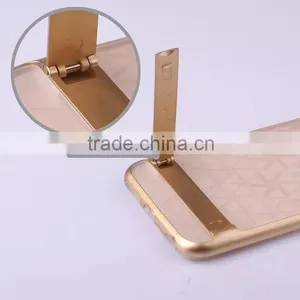 TPU + Metal Cover Case With Stand for i Phone 6 5.5'' thumbnail-1
