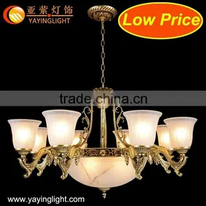 Modern Brass Glass Hotel Indoor Bedroom Chandelier,Modern Brass Home Decor Chandelier thumbnail-1