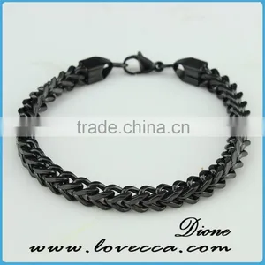 Black Stainless Steel Wire Bracelet Jewelry Factory thumbnail-1