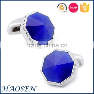 Top Class Simple Design Black Agate-cut Custom Cufflinks thumbnail-1
