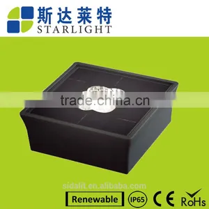 Green Energy Power Round 130*130*50mm Home Solar Embedded Floor Light thumbnail-1