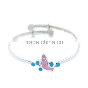 Latest Enamel Christmas Collection Jewelry Silver Enamel Bracelet Bangle thumbnail-2