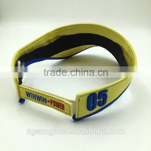 Custom Design 100% Cotton Sun Hats Sports Visor With 3D Embroidery thumbnail-5