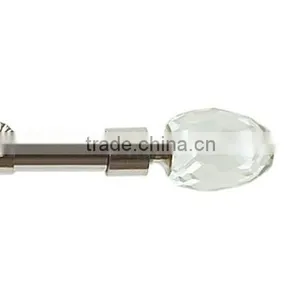 European Style Crystal Finial Curtain Rod thumbnail-1