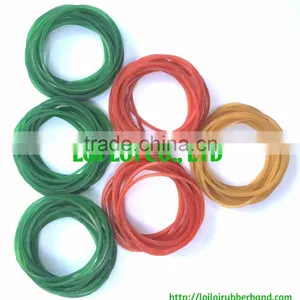 Transparent Green Color Rubber Band Manufacture / Round Rubber Band Elastic Cheap Price Wholesale thumbnail-4
