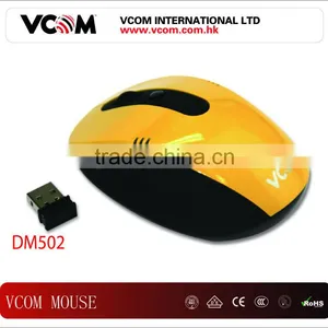 2013 High Quality Fashion Yellow 2.4G Usb Wireless Mouse thumbnail-1