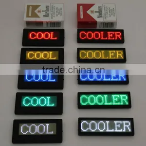 Sinoela Led Scrolling Message Name Badge, Led Name Badge With Cover, Rechargeable Led Name Badge thumbnail-1