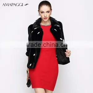 Classic Short Balck Mink Fur Jacket&coat Wholesale thumbnail-2